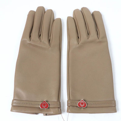 Hermes Dream Love Dream Love Lamb Leather Lined With 100% Silk Etoupe Heart