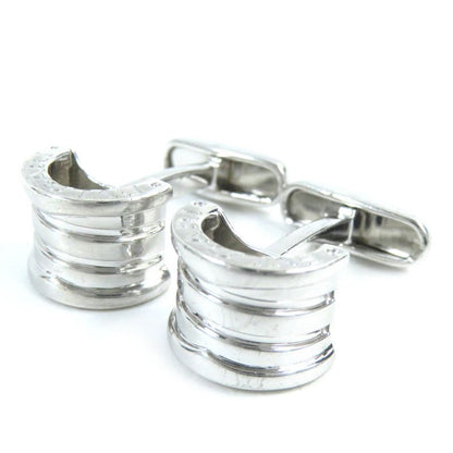 Bvlgari Bzero1 Logo Engraved Cufflinks Button Cufflinks Sv925 Silver Gentlemen's
