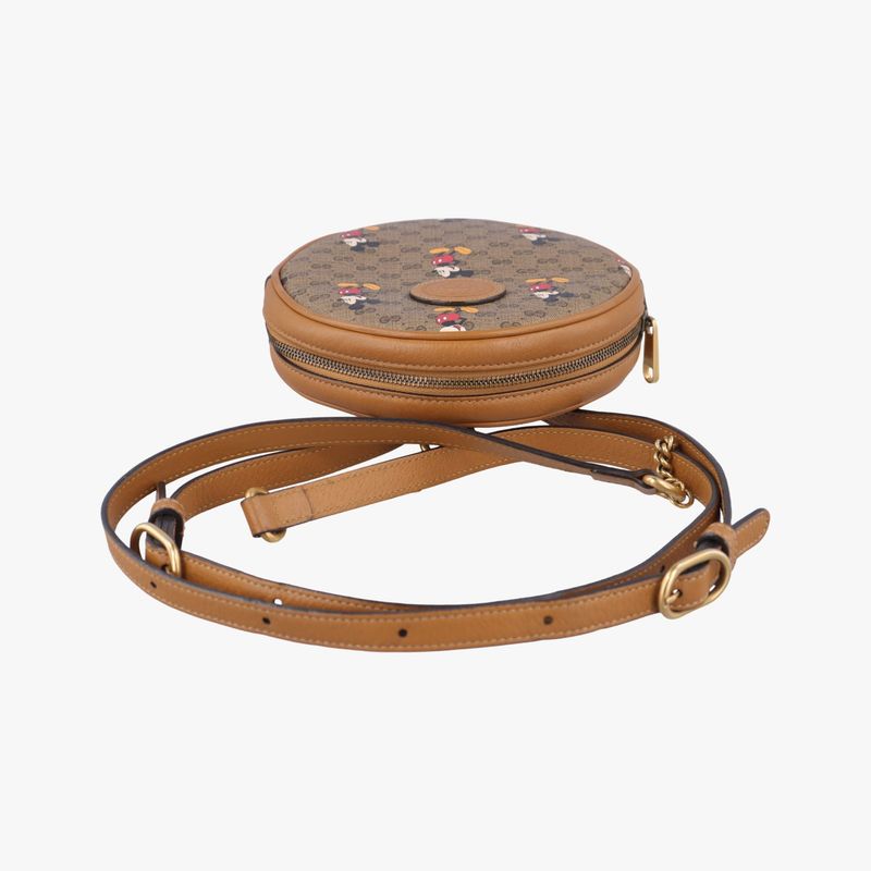 Gucci Disney Collaboration Mickey Mouse Beige And Multicolor PVC Coated Canvas