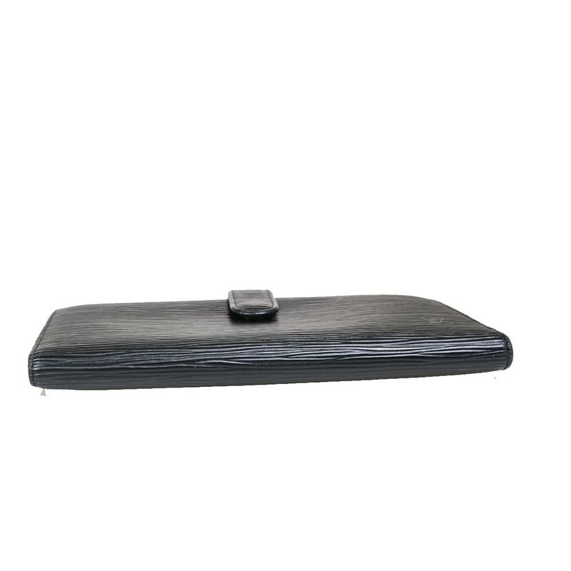 Louis Vuitton Wallet Folded Long Continental Viennois Epi Black M63252 05fb089