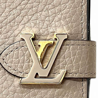 Louis Vuitton Taurillon LV Vertical Wallet Compact M82198 Bifold Wallet Women