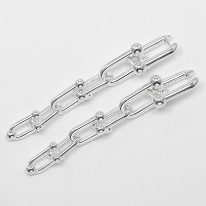 Tiffany & Co Hardware Graduated Links 925 Silver Ladies 22.3g Earrings
