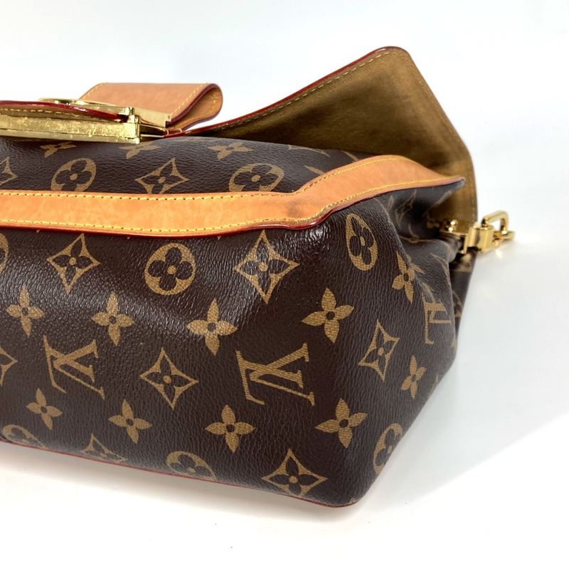 Louis Vuitton Shoulder Bag Dauphine Soft GM M47149 Monogram Canvas Brown