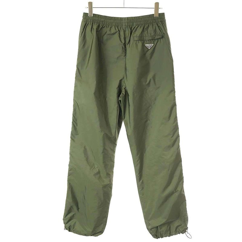 Prada 23ss Re-Nylon Side Zip Nylon Pants Sph246 1wq9 Khaki M