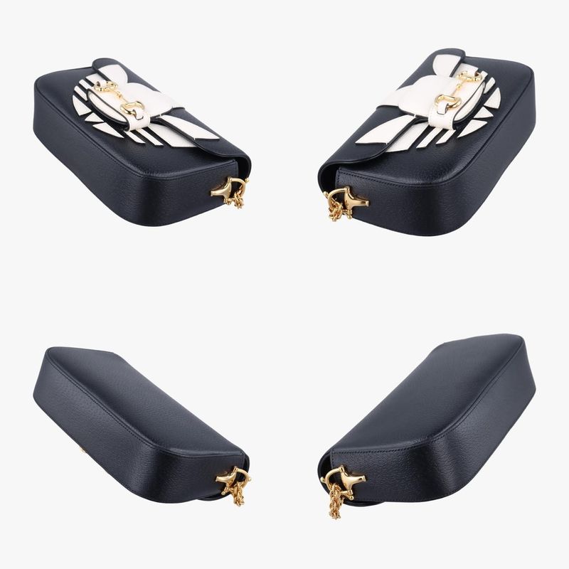 Gucci Adidas Collaboration Horsebit Black X Whiteleather 722009i039625179