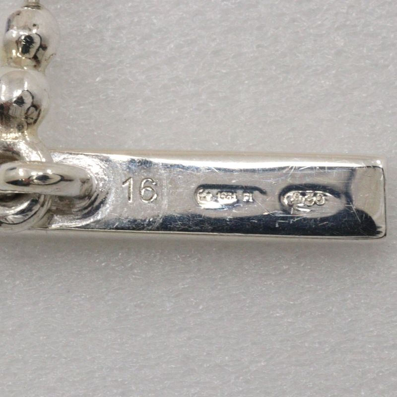 Gucci Interlocking G Ball Chain Silver 925 Red Unisex 20.8g Bracelet