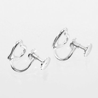 Tiffany & Co Open Heart Silver 925 Ladies 2.5g Earring