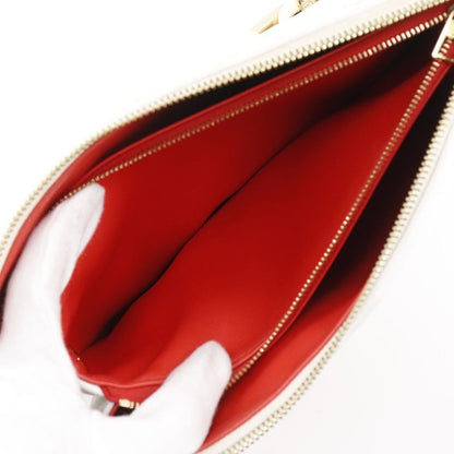 Louis Vuitton Coussin PM Monogram 2WAY Clutch M23466 Sheepskin White Ladies