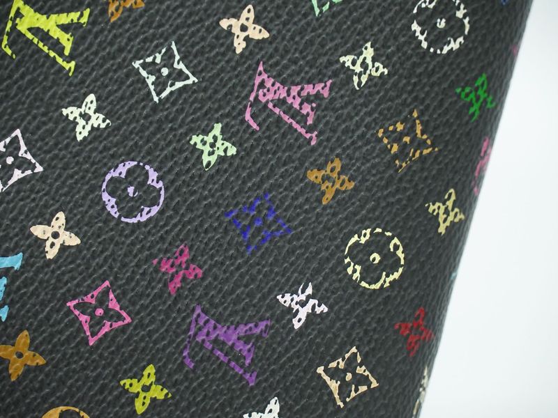 Authentic Louis Vuitton LV Zippy Wallet Monogram Multicolor Long Wallet Noir