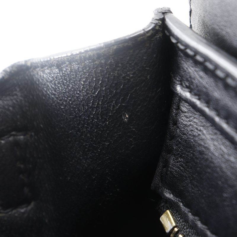 Celine Luggage Nano Shopper Bicolor 2WAY Shoulder Calf Black/brown/off White