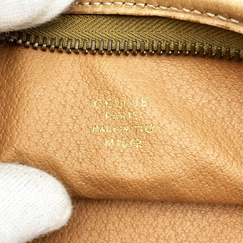 Celine M15/2 Second Bag Macadam Pattern PVC Brown Clutch Bag Ladies Men