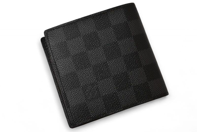 Louis Vuitton Men's Portefeuille Marco N62664 Damier Graphite Foldable Wallet