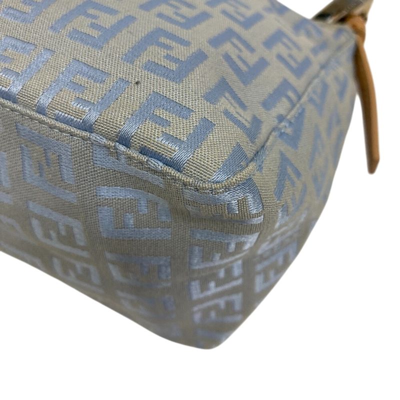 Fendi Accessory Pouch Zucchino Shoulder Bag Oblique Shoulder Brand Ladies Blue