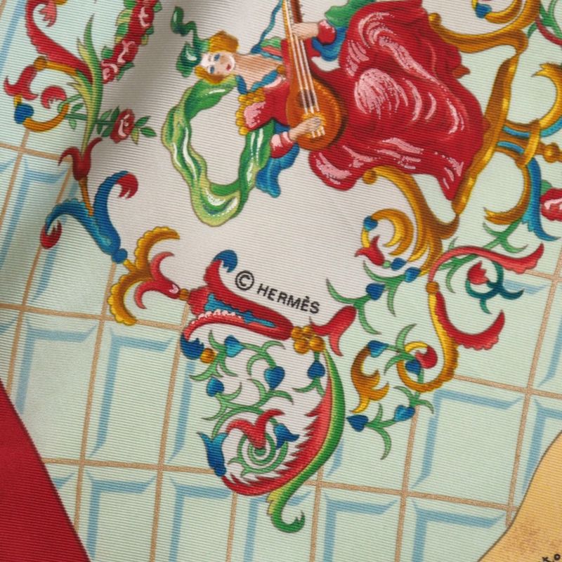 Hermes Wolfgang Amadeus Mozart Hymn To Mozart Carré 90 Scarf Silk Twill Square