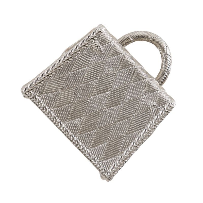 Hermes Curiosité Kelly Metal Silver Ladies 29.2g Pendant Top