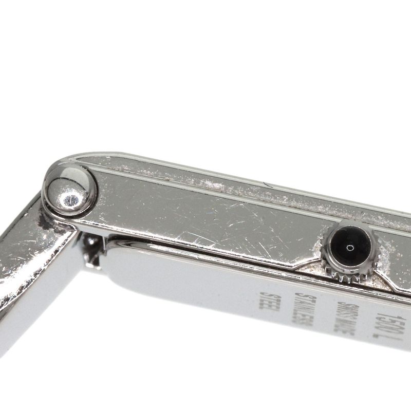 Gucci 1500l Square Face Bangle Watch SS Ladies