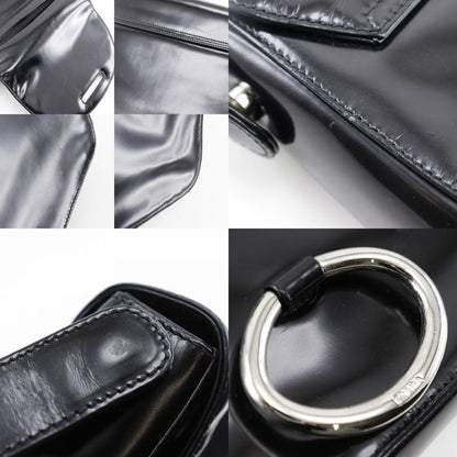 Prada One Shoulder Patent Leather Black Women's Shoulder Bag
