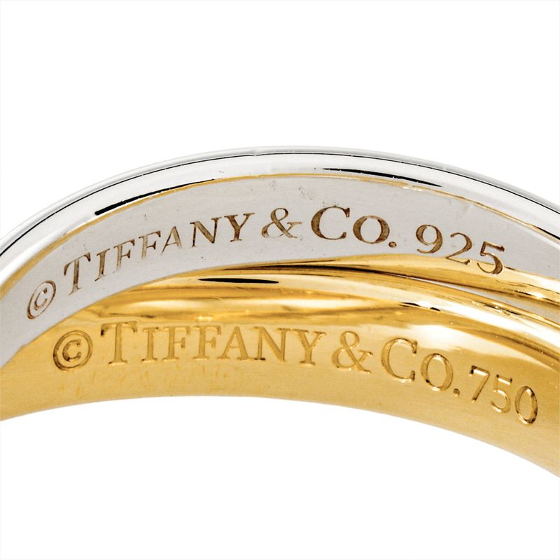 Tiffany & Co Tiffany & Co Interlocking Circle 1837 Ring Approx 11 18K Yellow