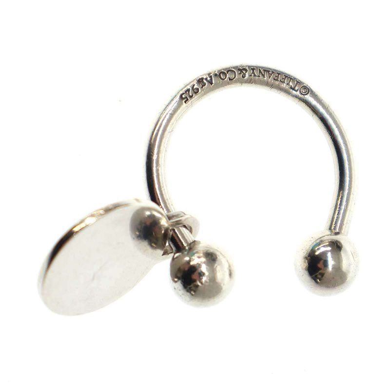 Tiffany & Co Tiffany & Co Round Tag Screwball Key Ring Silver
