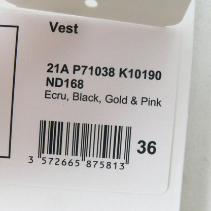 CHANEL 2021 21A P71038 Cashmere Blend Runway Wear Long Length Knit Vest Ecru