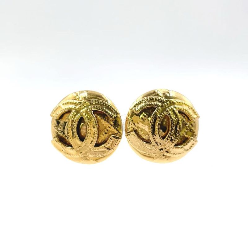 Chanel Coco Mark GP Gold Earrings