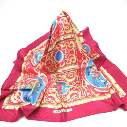 Hermes Knight Carriage Carre 90 LA Presentation Scarf Hermes Purple