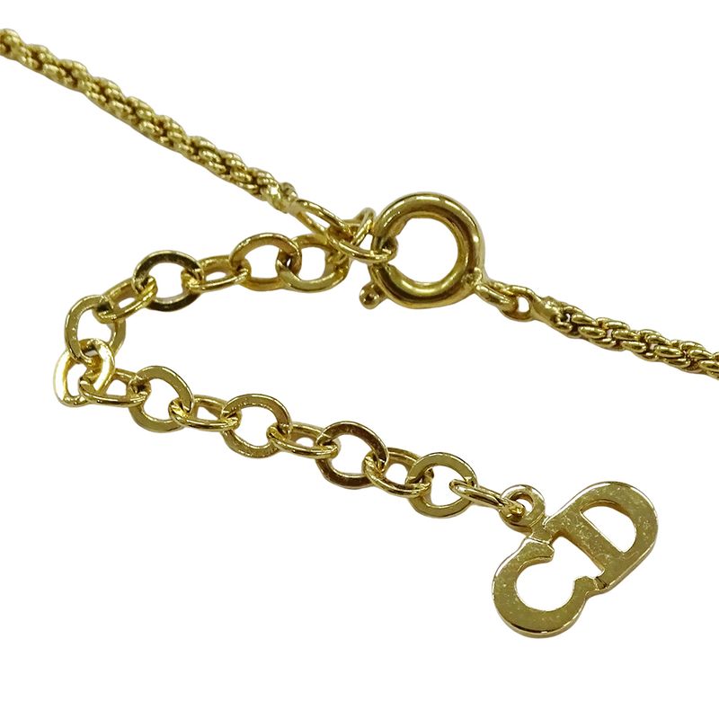 Dior Necklace Women's Brand CD Logo GP Gold Accessories