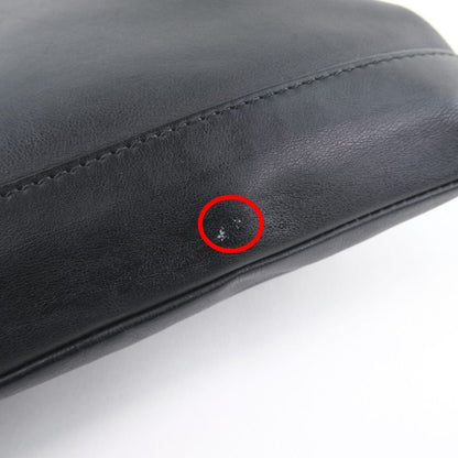 Balenciaga Navy Clip M Clutch Bag 37373 Calf Black Unisex Second Bag