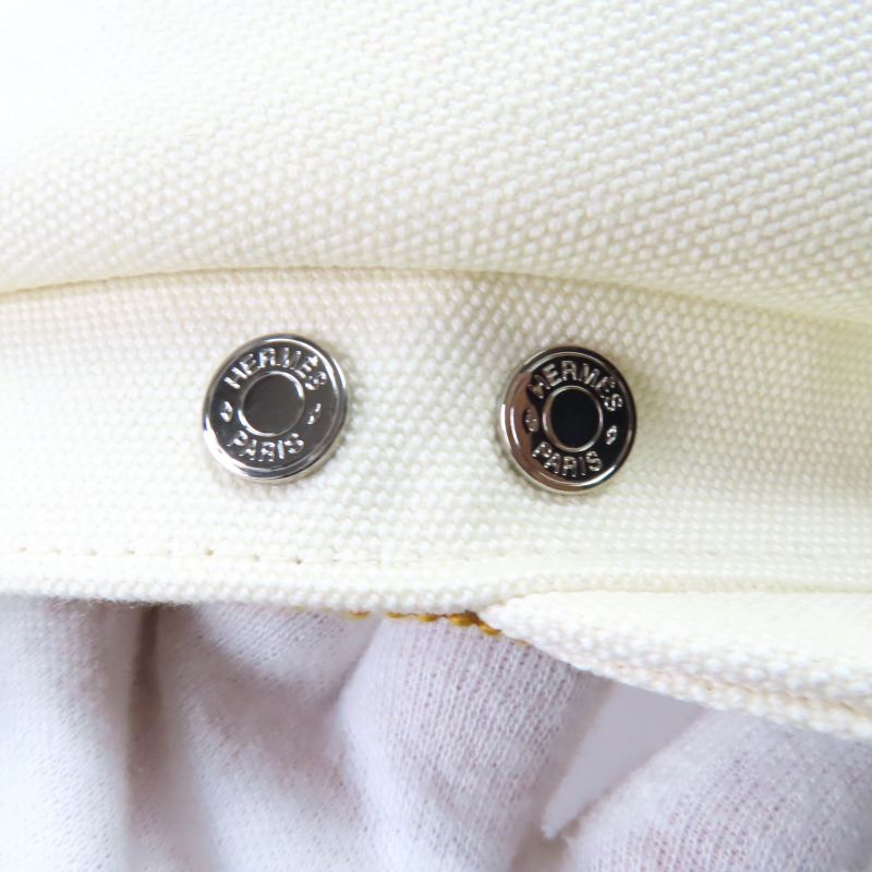 Hermes Vauban 100% Cotton Serie Hardware Attached Casket Ivory 58 Storage With