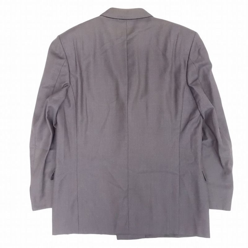 Celine French Double Suit Setup Peaked Lapel Tailored Pants Size 52 XL Gray