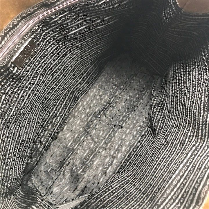 Prada Silk Satin Tote Beige
