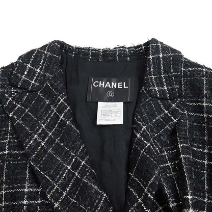 Chanel 2008 Cruise Tweed Jacket and Skirt Setup P32193v22147 P32374v22147 Black