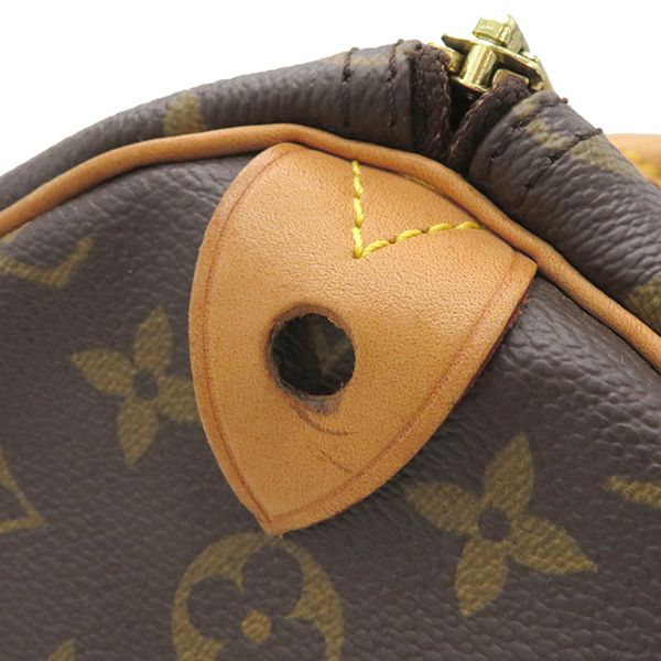 Louis Vuitton Boston Bag Speedy 35 Monogram Canvas Monogram Gold Hardware Brown