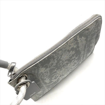 Dior Rope Strap Canvas Clutch Gray