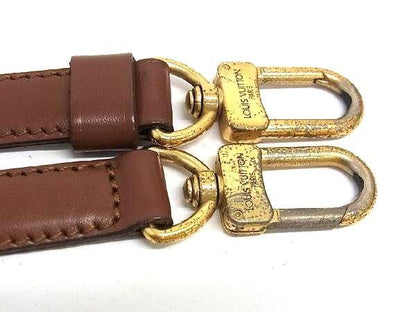 Louis Vuitton Leather Shoulder Strap For Bag Shoulder Crossbody Ladies Brown