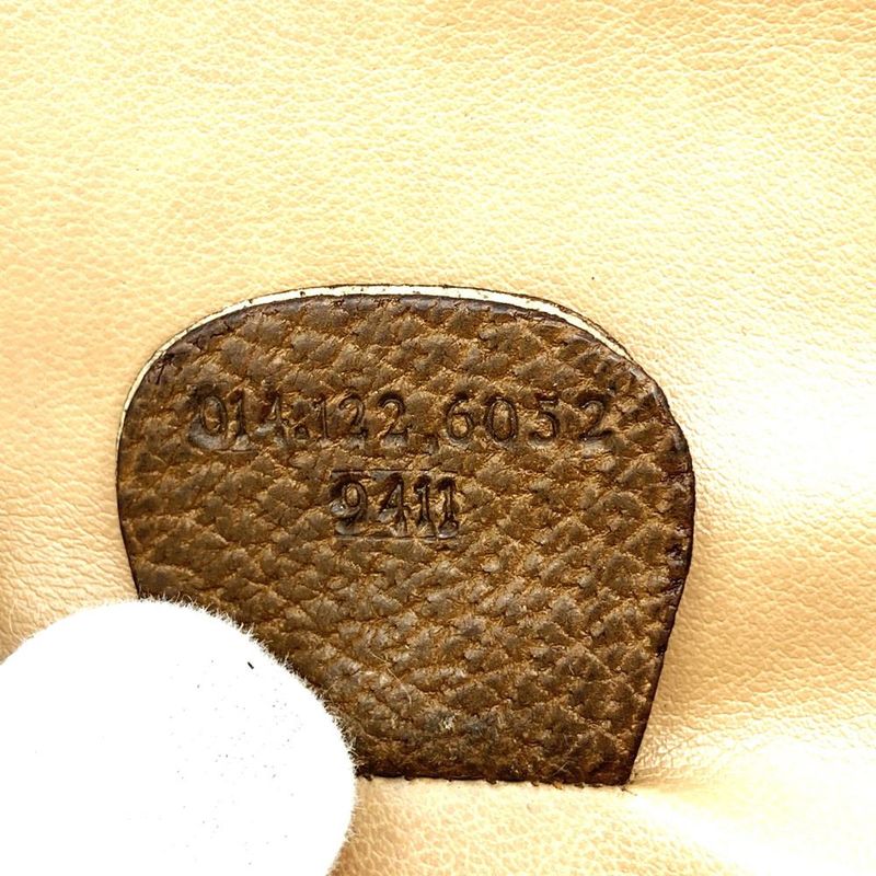 Gucci 0141226052 Second Bag Clutch Bag Pouch GG Supreme Canvas Sherry Vintage