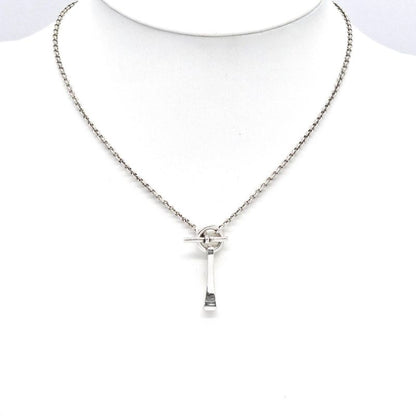 Hermes Clous De Forge Choker Necklace 43cm (1693in) Long Star Ring Silver Sv925