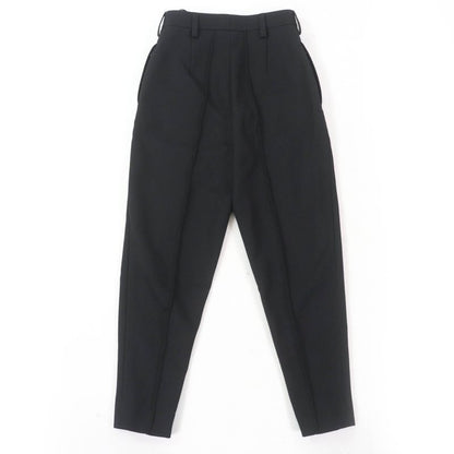 Prada 2023 P235h Virgin Wool Bottoms Pants Black 36 Ladies