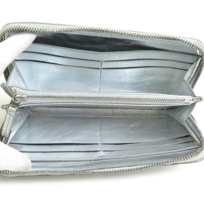 Bottega Veneta Round Zipper Long Wallet Intrecciato