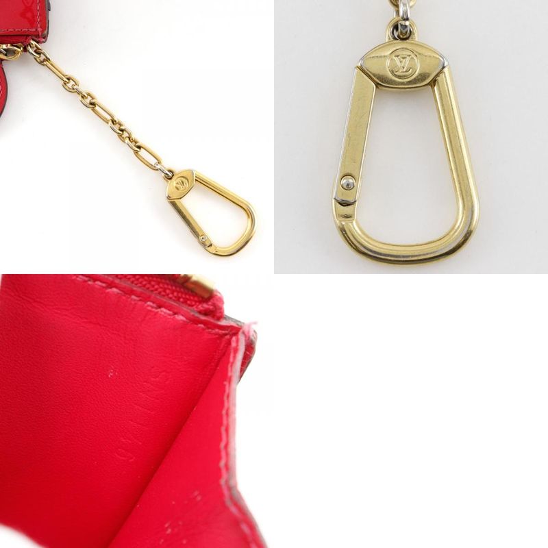 Louis Vuitton Pochette Cles NM M90312 Monogram Vernis Hot Pink Sn1146 Ladies
