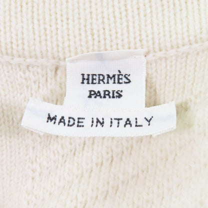 Hermes 23AW 3h2101d4 100% Wool H Motif With Logo Zip Poncho Coat Knit Coat Off