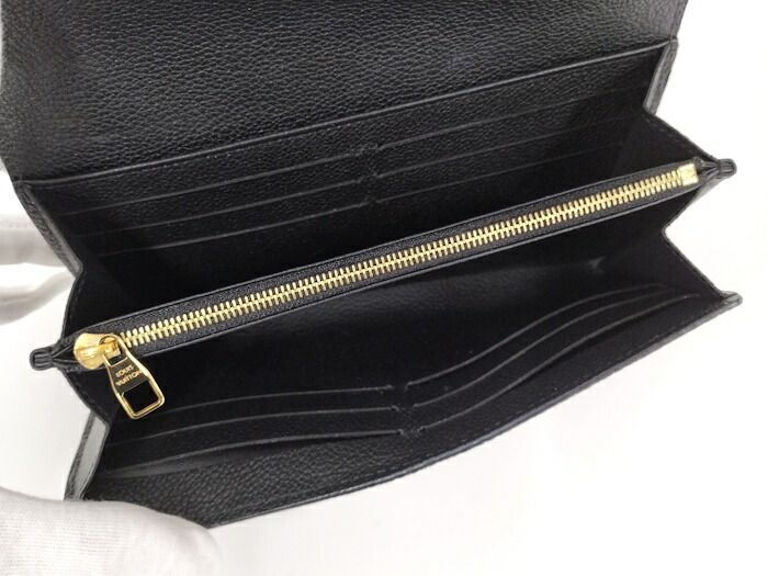 Louis Vuitton Portefeuille Sarah Long Fold Wallet Monogram Empreinte M80496