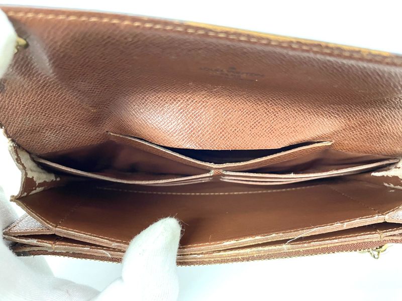 Louis Vuitton Monogram Portefeuille Accordion Long Chain Wallet M58008 Brown