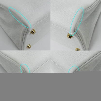 Hermes Kelly 28 Blanc Gold Hardware Y Engraved Taurillon Inner Sewing