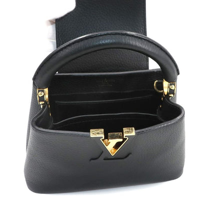 Louis Vuitton Capucines MINI 2way Hand Shoulder Bag Taurillon Leather Noir