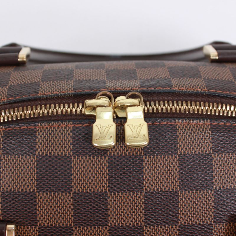 Louis Vuitton Rivera MM Damier Ebene Damier Ebene Leather × PVC Brown Handbag