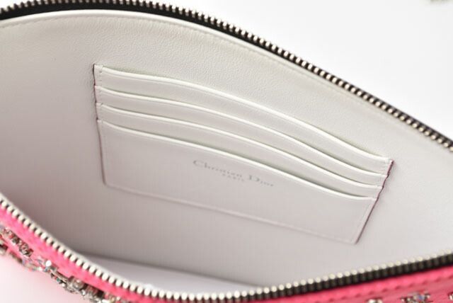 Christian Dior Chain Shoulder Bag Clutch Bag Pouch Christian Dior Bag Rhinestone