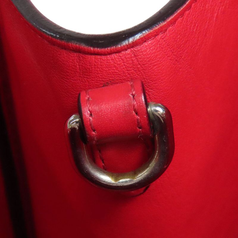 Christian DIOR Lady Dior Bicolor 2way Tote Bag Women Red / Light Blue Purple