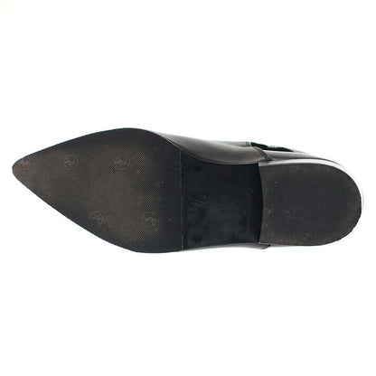 Louis Vuitton Monogram Belted Ankle Leather Boots Black 35 1 2