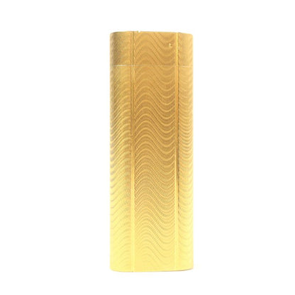 Cartier Wave Allover Pattern Oval Shape Roller Type Gas Lighter